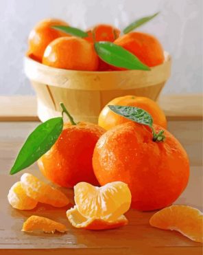 Sweet Mandarine Fruit Paint by numbers