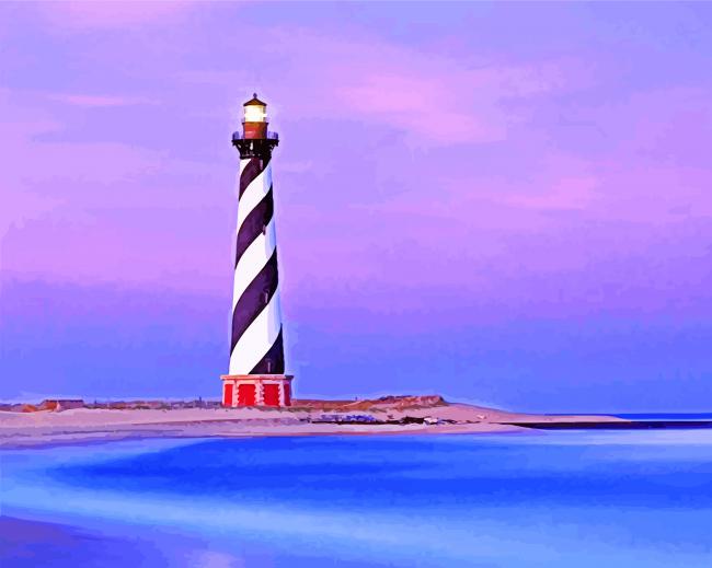 The cape hatteras light Paint by numbers