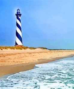 The Cape Hatteras Light Station Paint by numbers