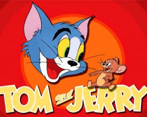 Tom And Jerry Cartoon Paint by numbers