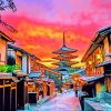 Yasaka Pagoda At Sunset Paint by numbers