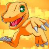 Agumon Digimon Anime Paint by numbers