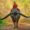 boy-monk-riding-buffalo-paint-by-numbers
