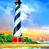 Cape Hatteras Light Station Paint by numbers