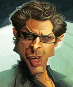Caricature Ian Malcolm Paint by numbers