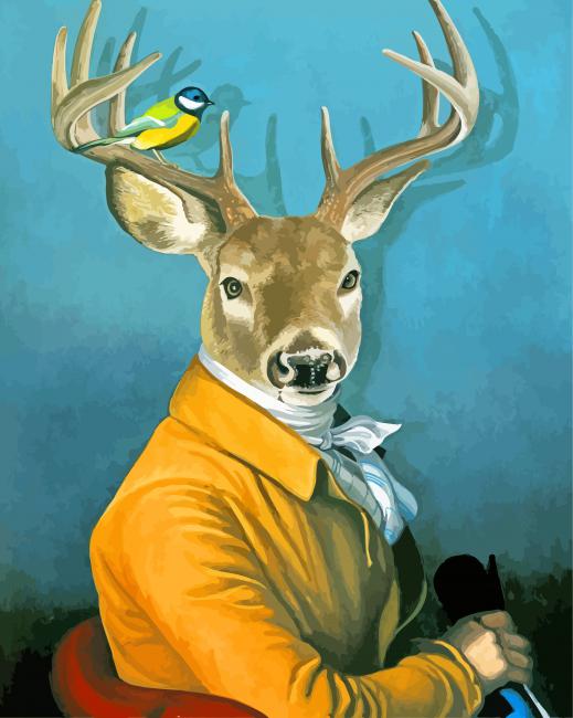 mr-deer-and-bird-paint-by-number