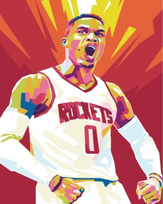 Russell Westbrook Pop Art Paint by numbers