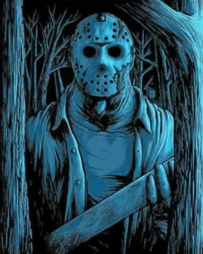 Scary Jason paint by numbers
