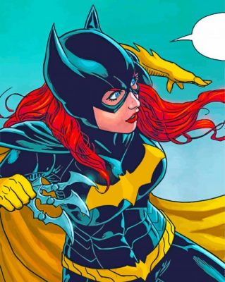 Batgirl Hero Paint by numbers