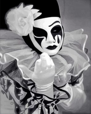 masquerade-ball-clowns-in-B&W-outfits-paint-by-number