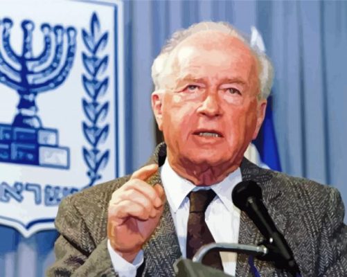 Aesthetic Yitzhak Rabin Paint by number