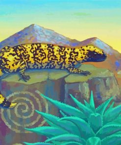 Aesthetic Gila Monster paint by number