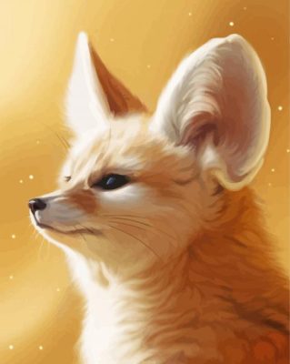 Fennec Fox Art paint by number