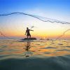 Fishing In Hawaii Silhouette paint by number