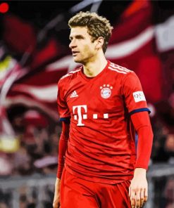 Footballer Thomas Muller Paint by number