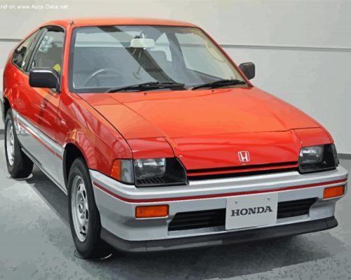 Honda CRX Car paint by number