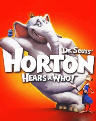 Horton Hears A Who Animated Poster paint by number