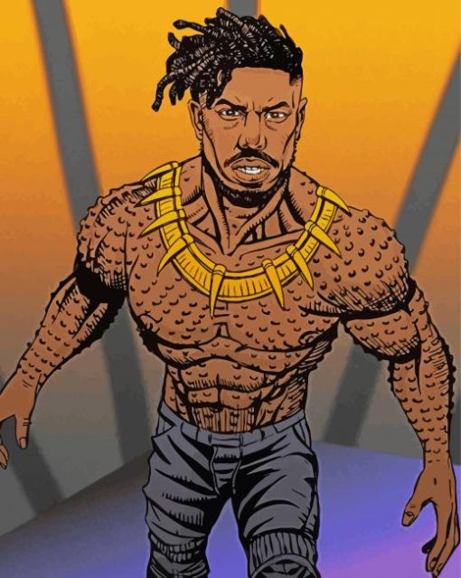 Killmonger Erik paint by number