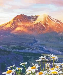 Mount St Helens Paint by number