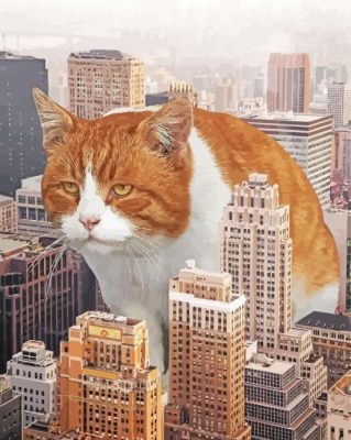 NYC Cat paint by number