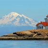 Patos Island Washington Lighthouse paint by number