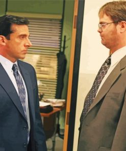 The Office Michael And Dwight Paint by number