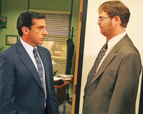 The Office Michael And Dwight Paint by number