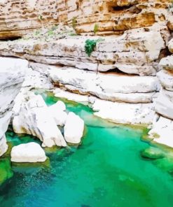 Wadi Ash Shab River paint by number