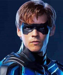 Aesthetic Nightwing paint by number