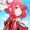 Pyra Xenoblade Character Paint by number