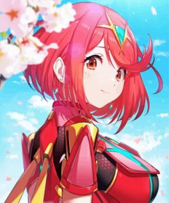 Pyra Xenoblade Character Paint by number