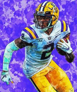 Aesthetic Justin Jefferson Player paint by number