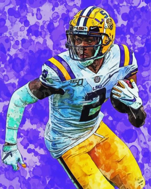 Aesthetic Justin Jefferson Player paint by number