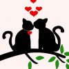 Aesthetic Cat Love Animals Paint by number