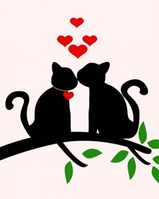 Aesthetic Cat Love Animals Paint by number