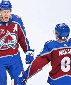 Aesthetic Colorado Avalanche paint by number