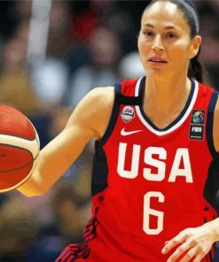 Aesthetic United States Women's National Basketball Player Paint by number