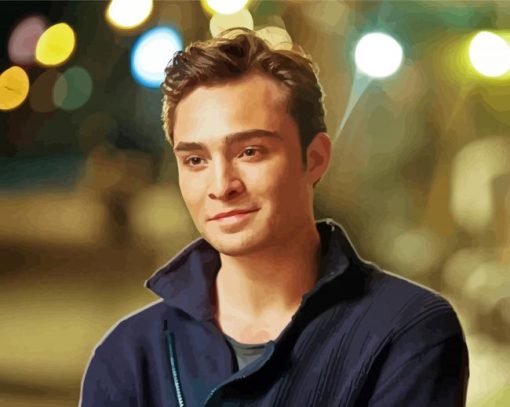 Aesthetic Ed Westwick paint by number