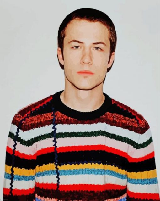 American Actor Dylan Minnette paint by number