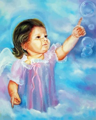 Angel Baby paint by number