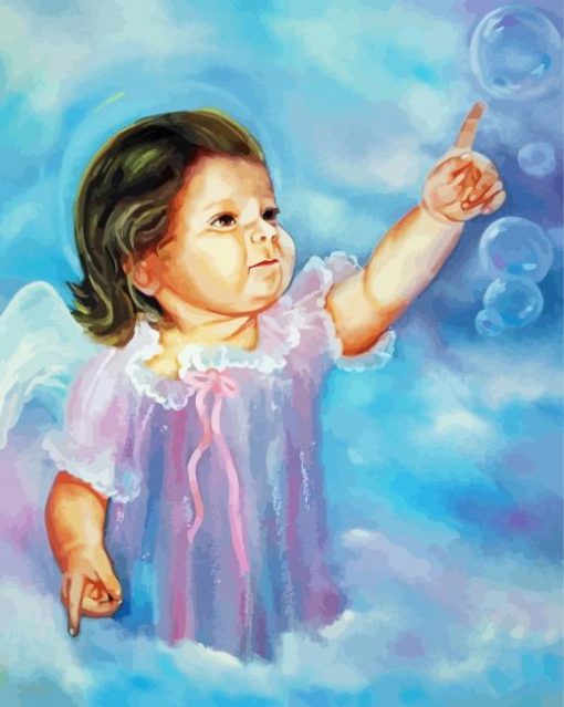 Angel Baby paint by number