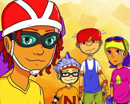 Animated Serie Rocket Power Paint by number