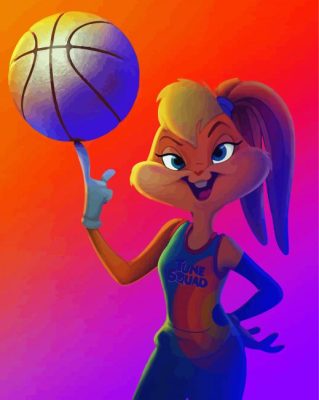 Basketballer Lola Bunny paint by number