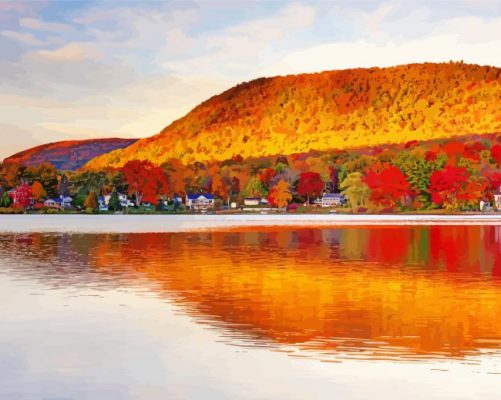 Berkshires Massachusetts paint by number