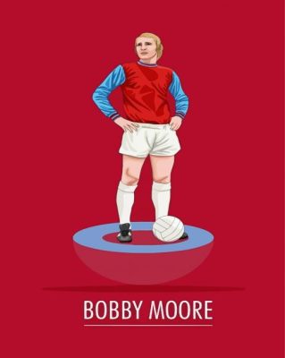 Bobby Moore Poster paint by number