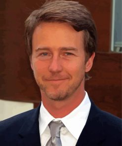 Classy Edward Norton paint by number