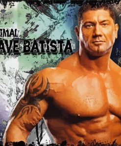 Dave Bautista WWE Fighter paint by number