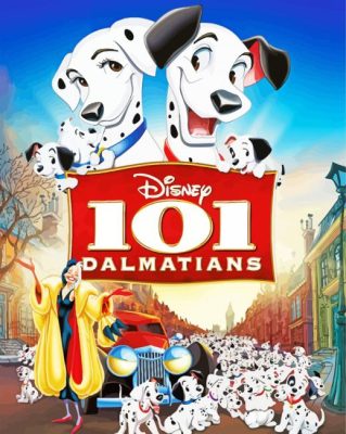 Disney 101 Dalmatians paint by number