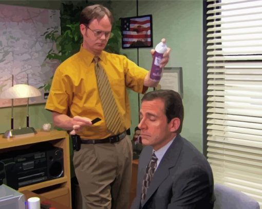 Dwight And Michael Scott paint by number