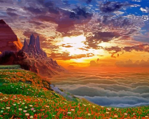 Fantasy Heaven Landscape paint by number